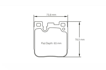 Pagid RSL29 Rear Brake Pads - BMW F87 M2 | F80 M3 | F82 M4 - Evolve Automotive