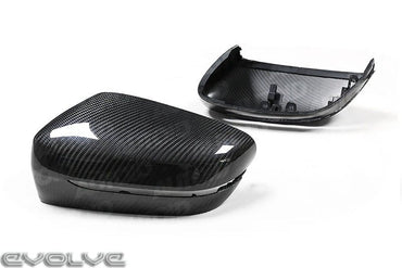 TRE Pre-Preg Carbon Fibre Wing Mirror Covers - BMW G20 | G21 3 Series | G30 | G31 5 Series | G14 | G15 | G16 8 Series - Evolve Automotive