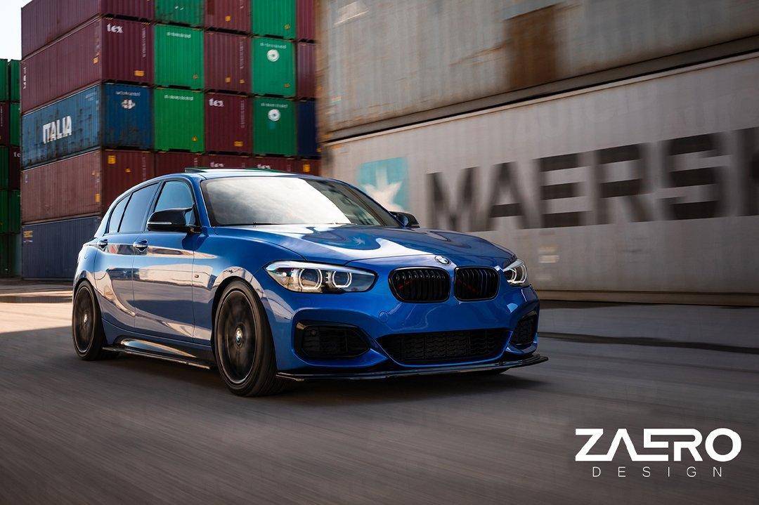 BMW 1 Series F20 F21 & 2 Series F22 EVO - 1 Gloss Black Side Skirts by ZAERO (2011 - 2019) - Evolve Automotive