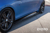 BMW 1 Series F20 F21 & 2 Series F22 EVO - 1 Gloss Black Side Skirts by ZAERO (2011 - 2019) - Evolve Automotive