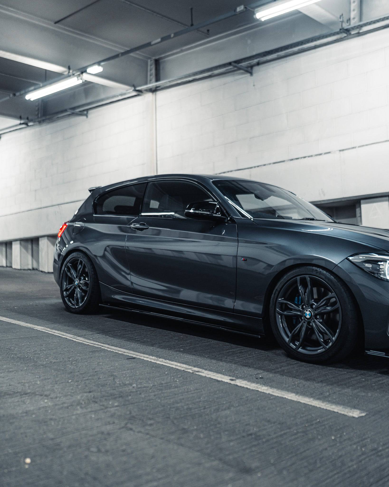 BMW 1 Series F20 F21 & 2 Series F22 EVO - 1 Gloss Black Side Skirts by ZAERO (2011 - 2019) - Evolve Automotive