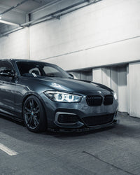 BMW 1 Series F20 F21 LCI EVO - 1 Gloss Black Front Splitter by ZAERO (2015 - 2019) - Evolve Automotive