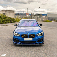 BMW 1 Series F20 F21 LCI EVO - 1 Gloss Black Front Splitter by ZAERO (2015 - 2019) - Evolve Automotive