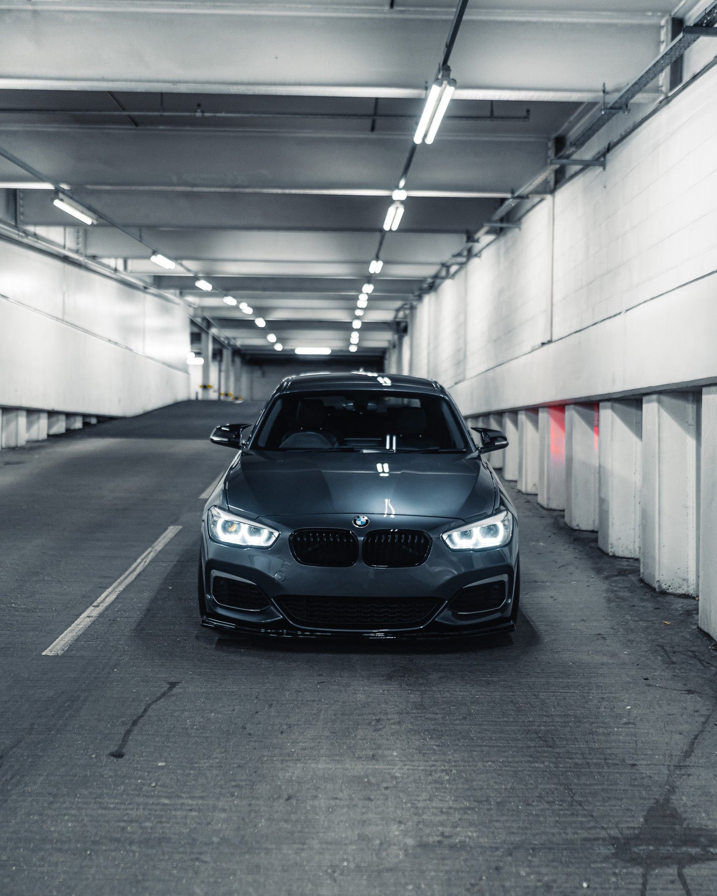 BMW 1 Series F20 F21 LCI EVO - 1 Gloss Black Front Splitter by ZAERO (2015 - 2019) - Evolve Automotive
