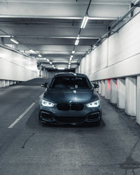 BMW 1 Series F20 F21 LCI EVO - 1 Gloss Black Front Splitter by ZAERO (2015 - 2019) - Evolve Automotive