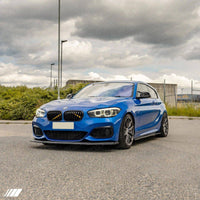 BMW 1 Series F20 F21 LCI EVO - 1 Gloss Black Front Splitter by ZAERO (2015 - 2019) - Evolve Automotive