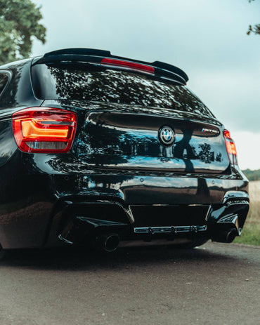 BMW 1 Series & M135i F20 F21 Pre - LCI EVO - 1 Gloss Black Rear Diffuser by ZAERO (2011 - 2015) - Evolve Automotive