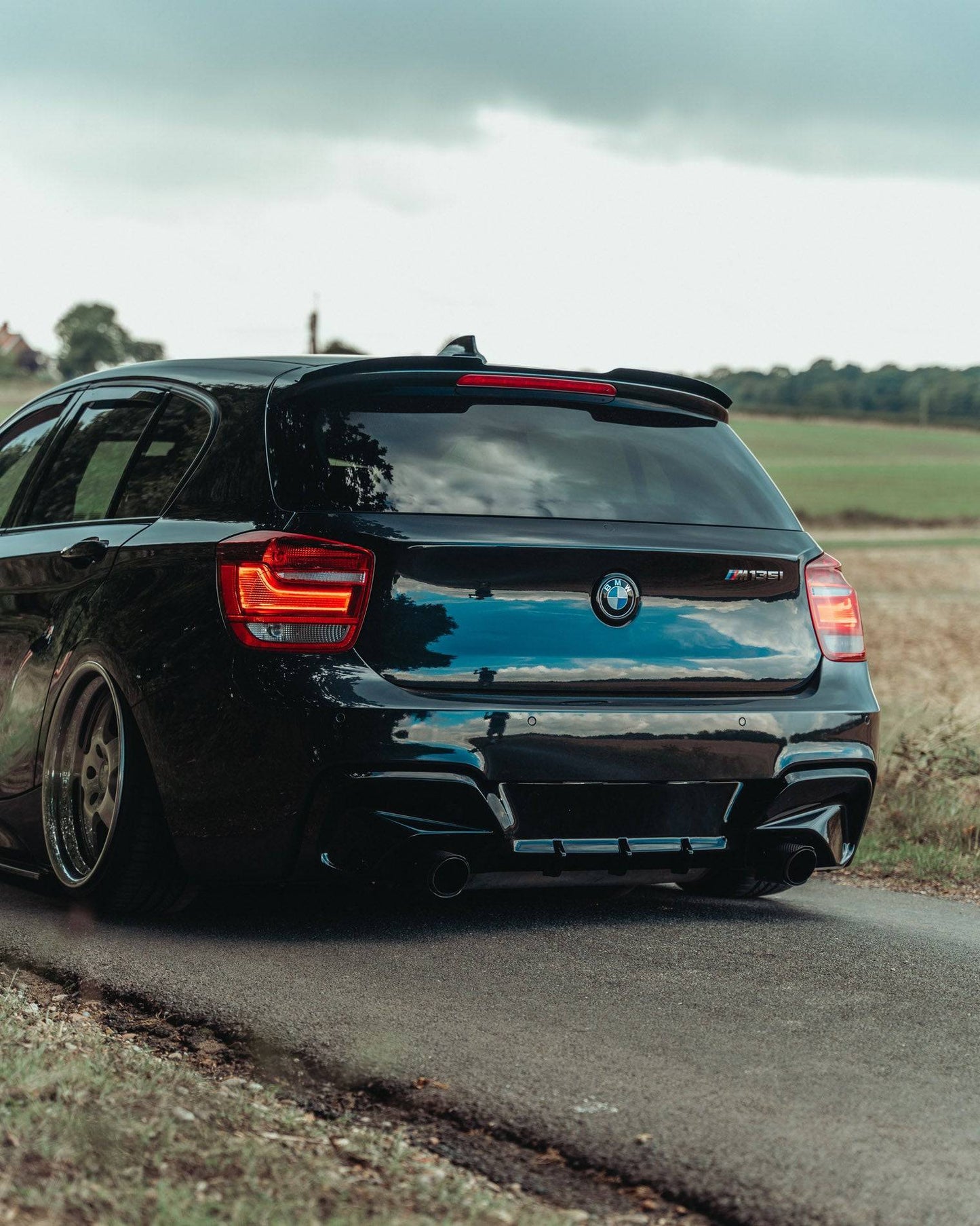 BMW 1 Series & M135i F20 F21 Pre - LCI EVO - 1 Gloss Black Rear Diffuser by ZAERO (2011 - 2015) - Evolve Automotive