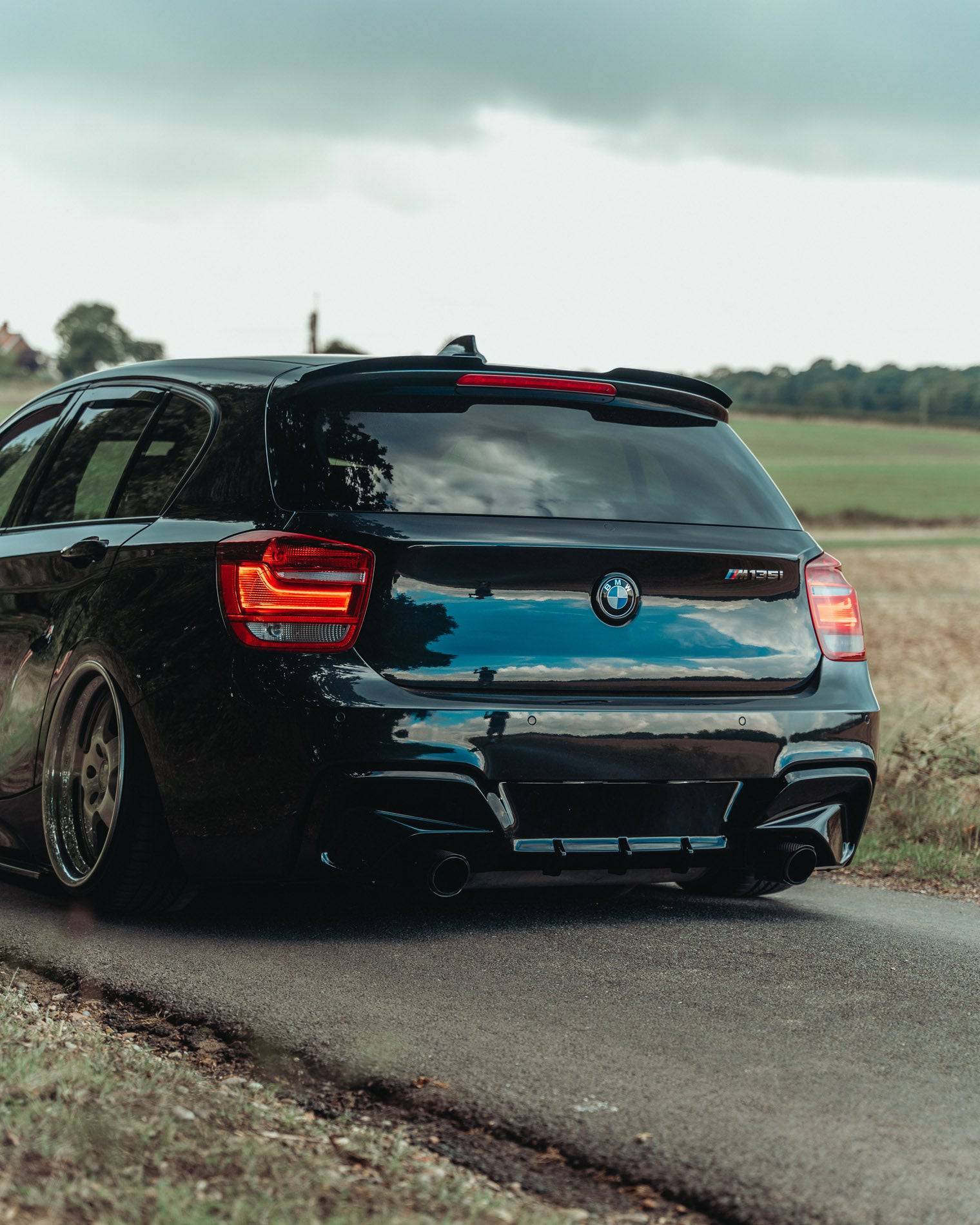 BMW 1 Series & M135i F20 F21 Pre - LCI EVO - 1 Gloss Black Rear Diffuser by ZAERO (2011 - 2015) - Evolve Automotive