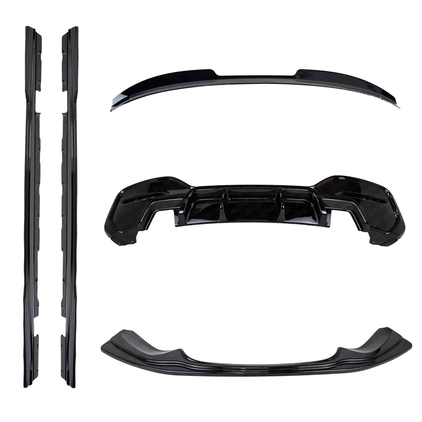 BMW 1 Series M135i & M140i F20 F21 LCI Gloss Black Body Kit by ZAERO (2015 - 2019) - Evolve Automotive