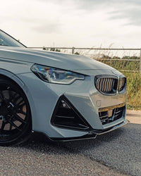BMW 2 Series & M240i G42 Gloss Black Front Splitter (2021+) - Evolve Automotive