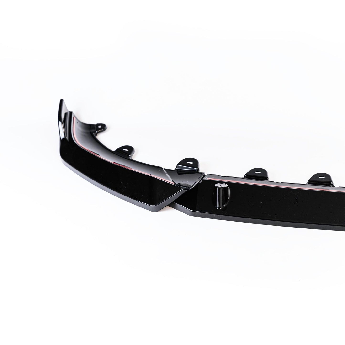 BMW iX3, X3 LCI G01 & X4 LCI G02 Gloss Black Competition Front Splitter (2021+) - Evolve Automotive