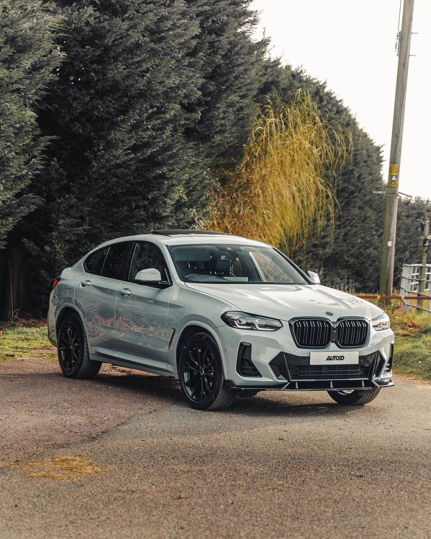 BMW iX3, X3 LCI G01 & X4 LCI G02 Gloss Black Competition Front Splitter (2021+) - Evolve Automotive