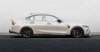 BMW M3 G80 G81 EVO - S Gloss Black Side Skirts by ZAERO (2021+) - Evolve Automotive