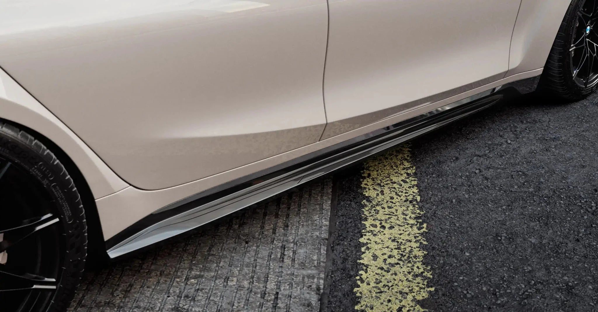 BMW M3 G80 G81 EVO - S Gloss Black Side Skirts by ZAERO (2021+) - Evolve Automotive