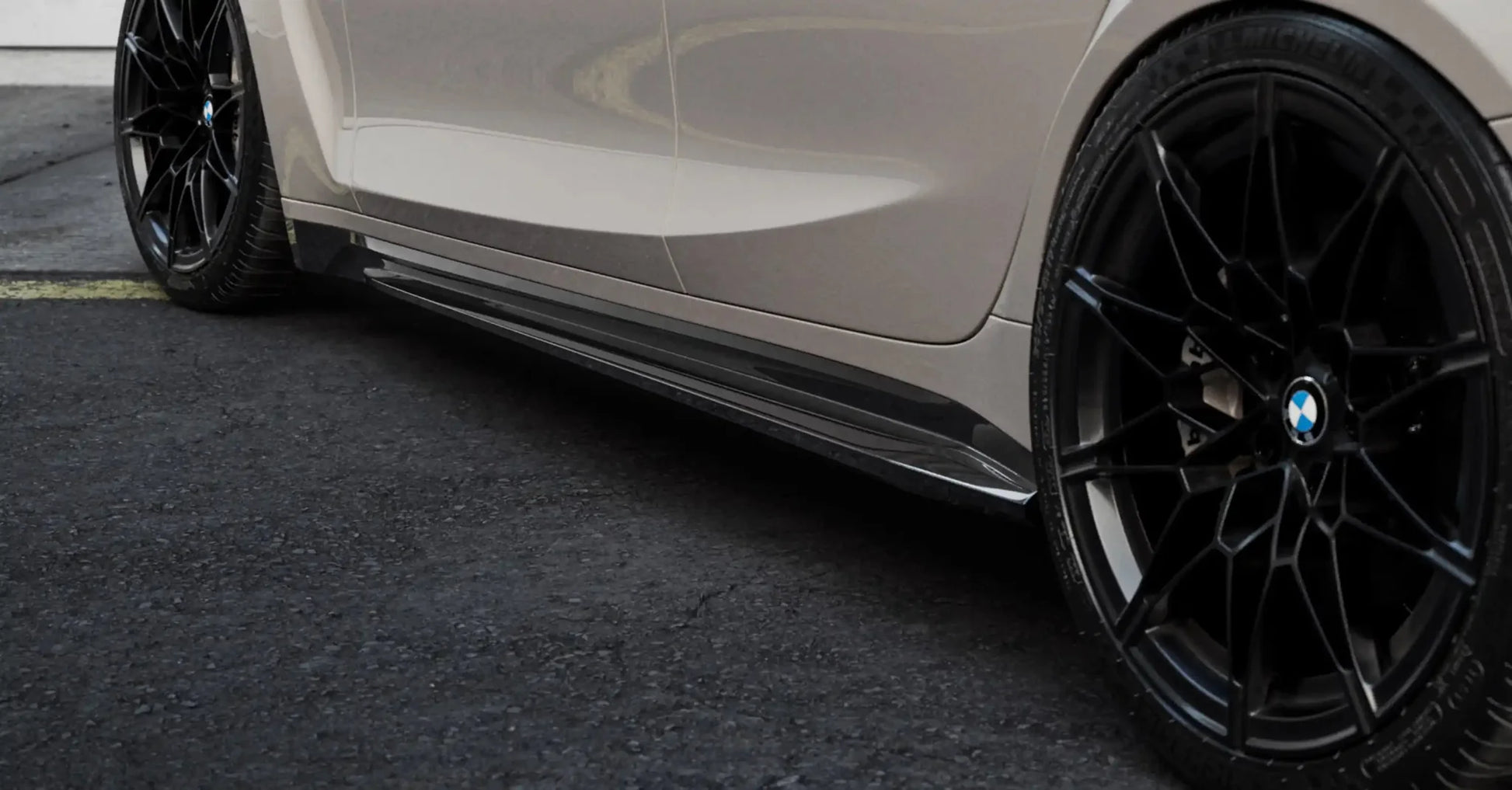 BMW M3 G80 G81 EVO - S Gloss Black Side Skirts by ZAERO (2021+) - Evolve Automotive