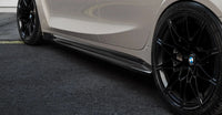 BMW M3 G80 G81 EVO - S Gloss Black Side Skirts by ZAERO (2021+) - Evolve Automotive