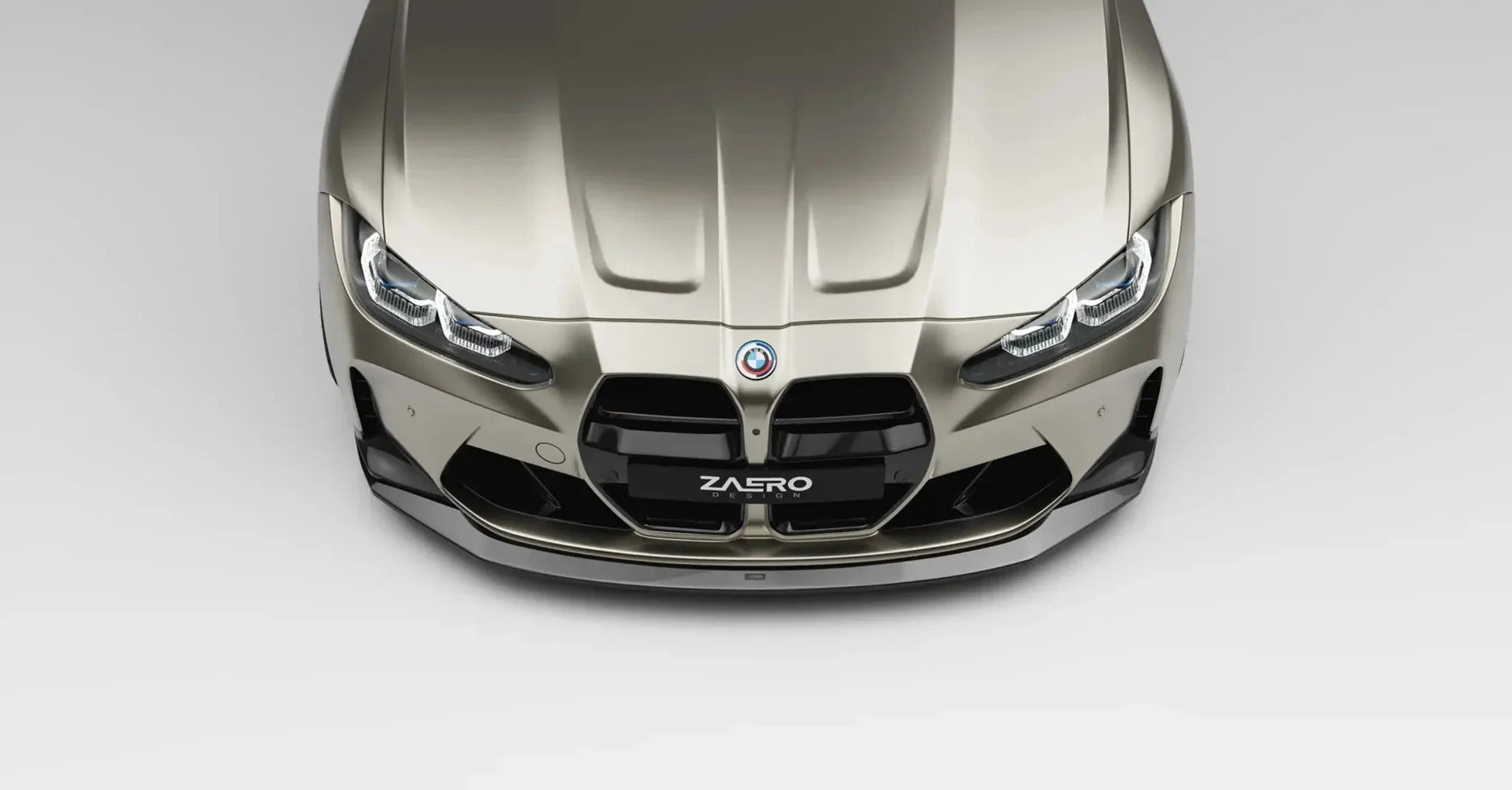 BMW M3 G80 G81 & M4 G82 G83 EVO - S Gloss Black Front Lip by ZAERO (2021+) - Evolve Automotive