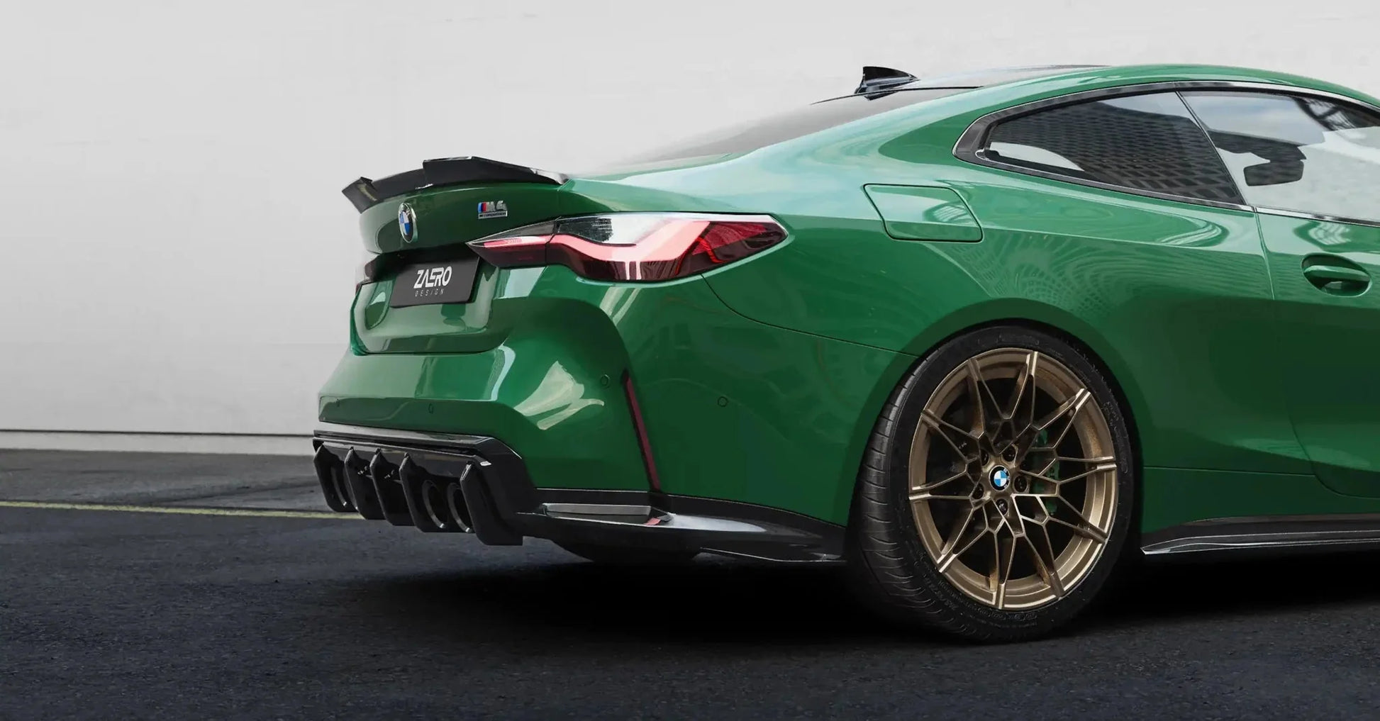 BMW M3 G80 G81 & M4 G82 G83 EVO - S Gloss Black Rear Diffuser by ZAERO (2021+) - Evolve Automotive