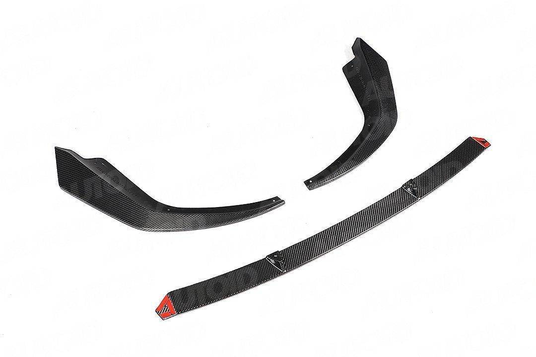 Carbon Fibre Competition Front Splitter for BMW 3 Series Pre - LCI (2018 - 2022, G20 G21) - Evolve Automotive