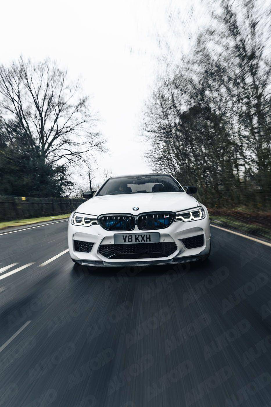 Carbon Fibre Competition Front Splitter for BMW M5 (2017 - 2020, F90) - Evolve Automotive