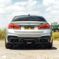 Carbon Fibre CS Rear Spoiler for BMW 5 Series & M5 (2017 - 2023, G30 F90) - Evolve Automotive