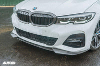 Carbon Fibre Double Slat Kidney Grilles for BMW 3 Series Pre - LCI (2019 - 2023, G20 G21) - Evolve Automotive