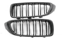 Carbon Fibre Double Slat Kidney Grilles for BMW 4 Series, M3 & M4 (2014 - 2020, F32 F33 F80 F82 F83) - Evolve Automotive