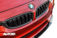 Carbon Fibre Double Slat Kidney Grilles for BMW 4 Series, M3 & M4 (2014 - 2020, F32 F33 F80 F82 F83) - Evolve Automotive
