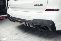 Carbon Fibre Performance Rear Diffuser for BMW X3 M40i (2018 - 2020, G01 Pre - LCI) - Evolve Automotive