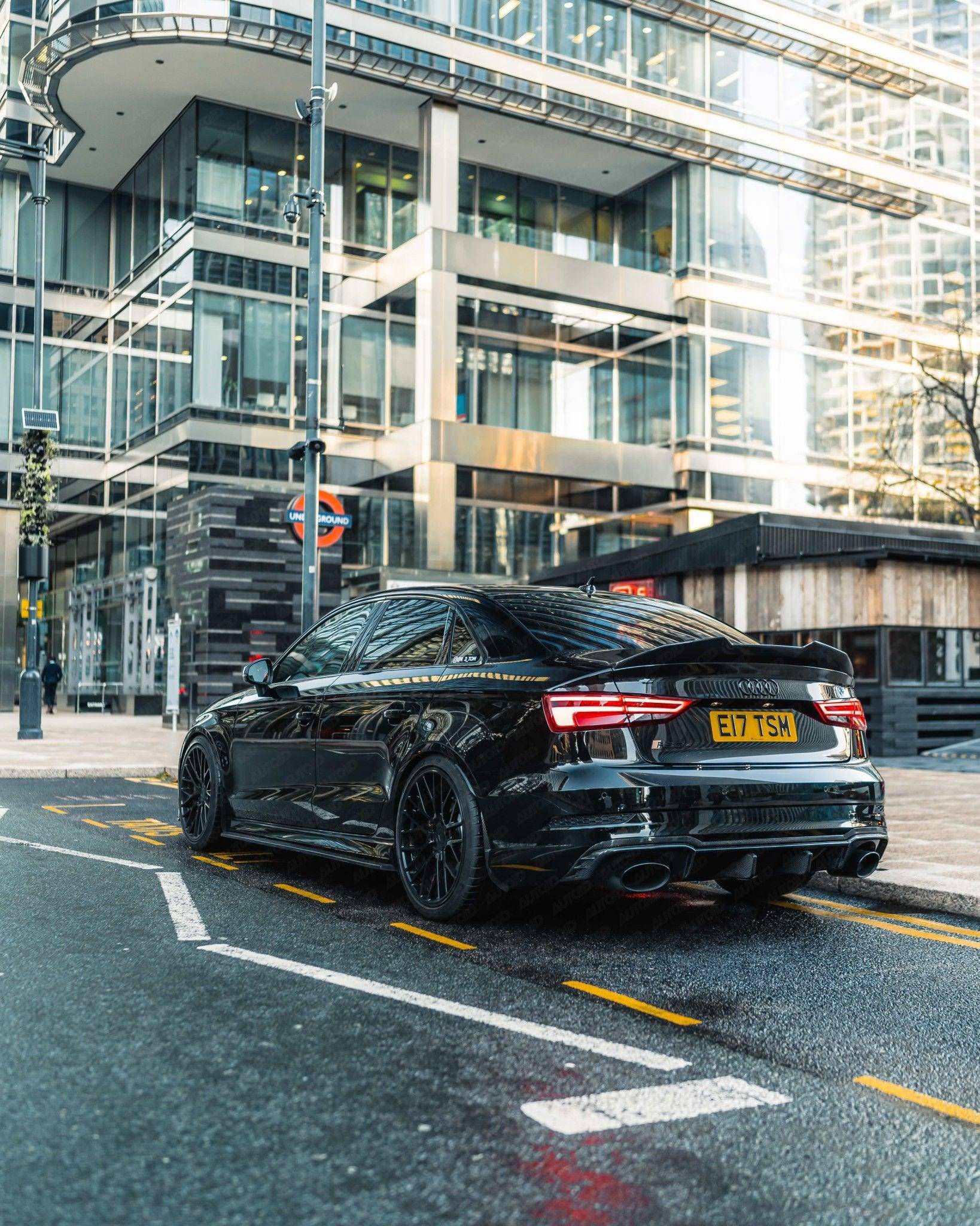 Carbon Fibre Rear Diffuser for Audi RS3 Saloon (2017 - 2020, 8V LCI) - Evolve Automotive