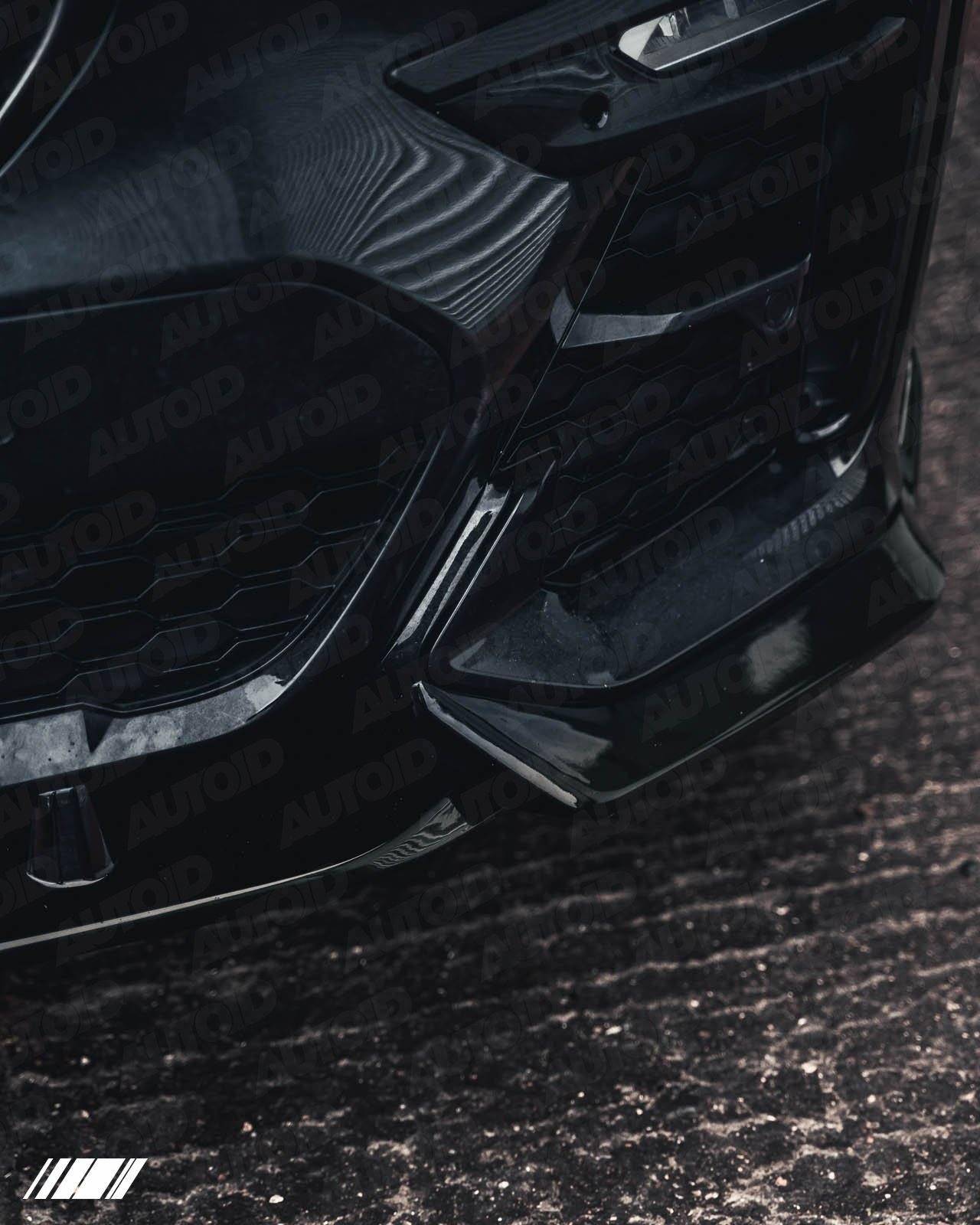 Gloss Black Competition Front Splitter for BMW X7 (2018+, G07) - Evolve Automotive