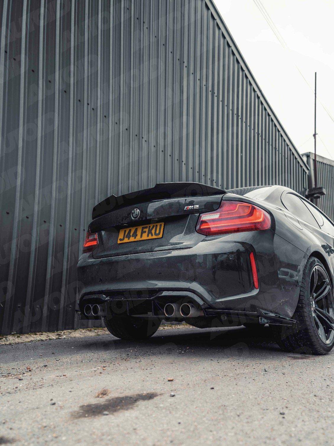Gloss Black Competition Rear Diffuser for BMW M2 & M2 Competition (2015 - 2021, F87) - Evolve Automotive