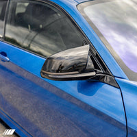 Gloss Black M Style Wing Mirror Covers for BMW (2012 - 2019, F20 F21 F22 F30 F32 F87) - Evolve Automotive