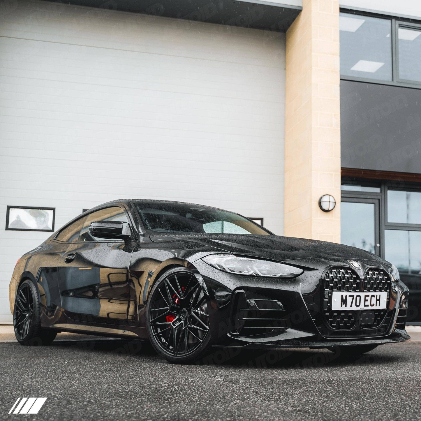 Gloss Black Performance Front Splitter for BMW 4 Series (2020+, G22 G23) - Evolve Automotive