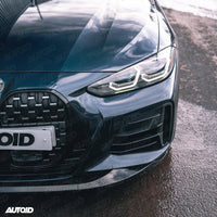 Gloss Black Performance Front Splitter for BMW 4 Series (2020+, G22 G23) - Evolve Automotive