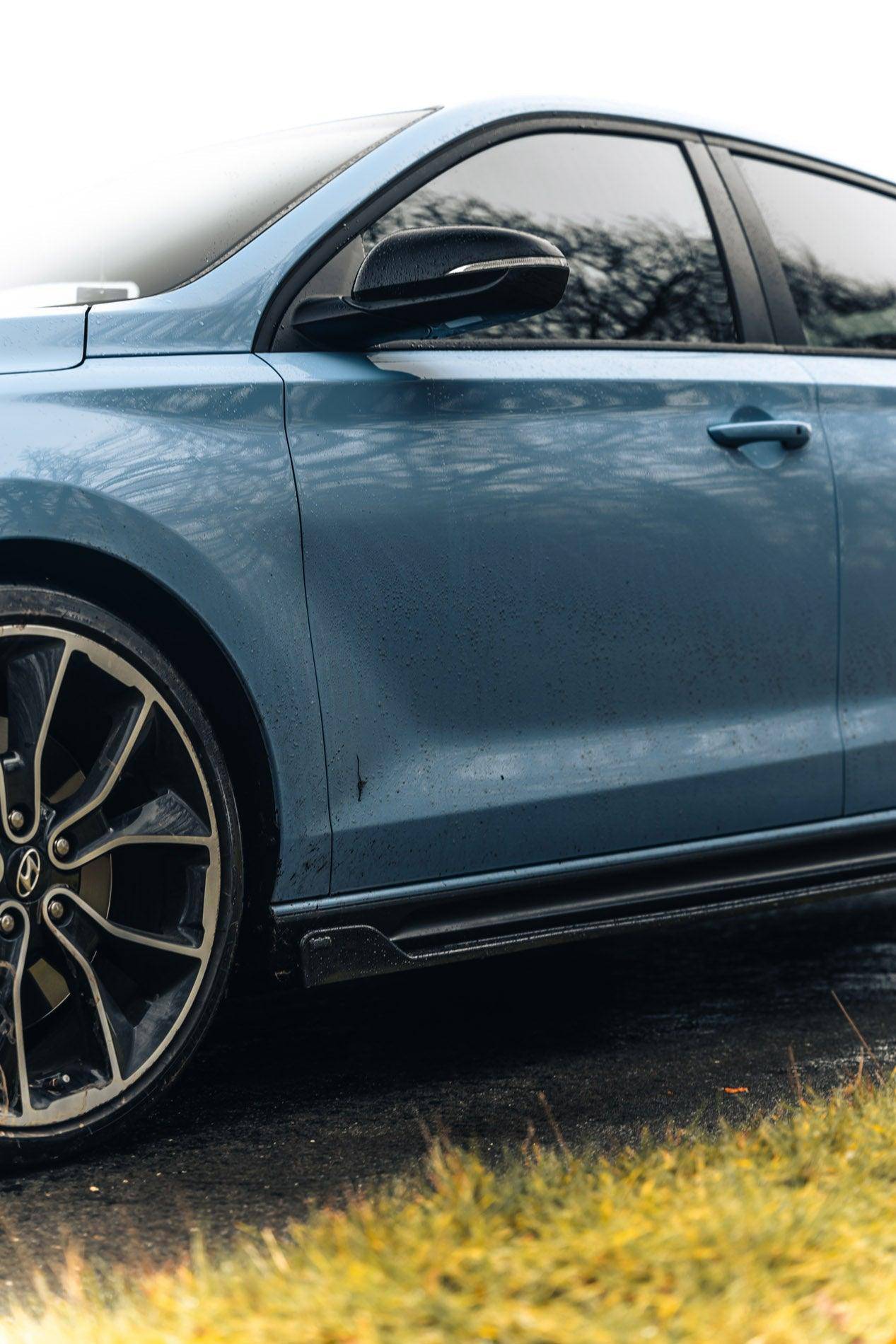 Hyundai i30 N EVO - 1 Gloss Black Side Skirts by ZAERO (2018+) - Evolve Automotive