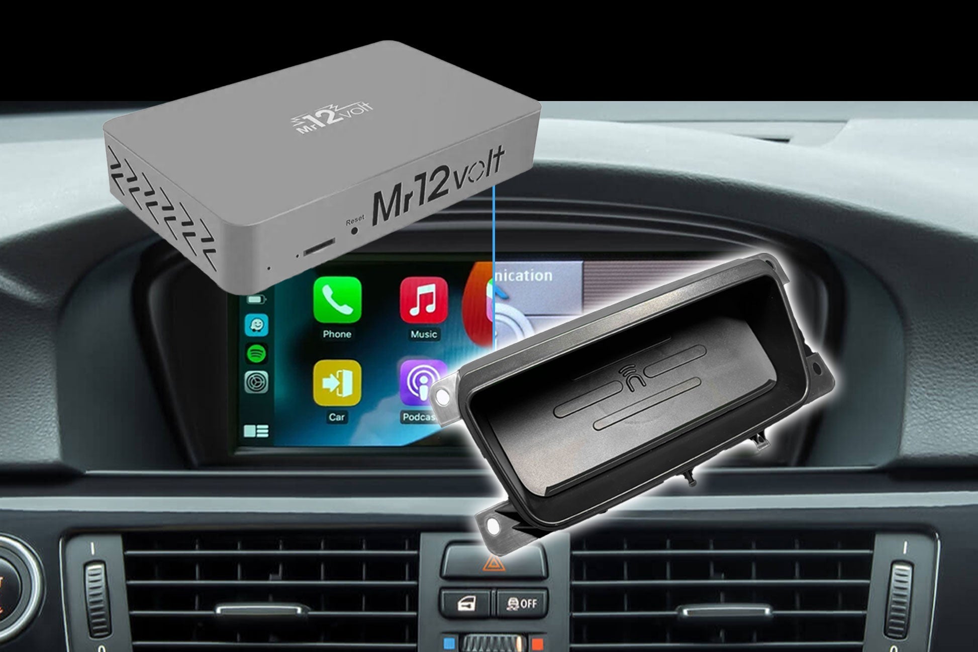 Mr12Volt NBT + Induktiv Wireless Charger Bundle - BMW F8x series - Evolve Automotive