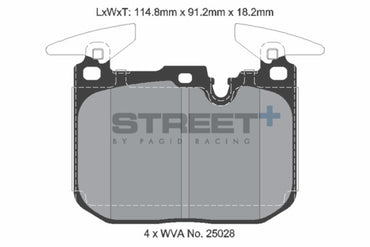 Pagid Street + Front Brake Pads - BMW F20 M135i | M140i - Evolve Automotive