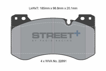 Pagid Street + Rear Brake Pads - BMW E90 | E92 | E93 M3 | CRT | GTS - Evolve Automotive