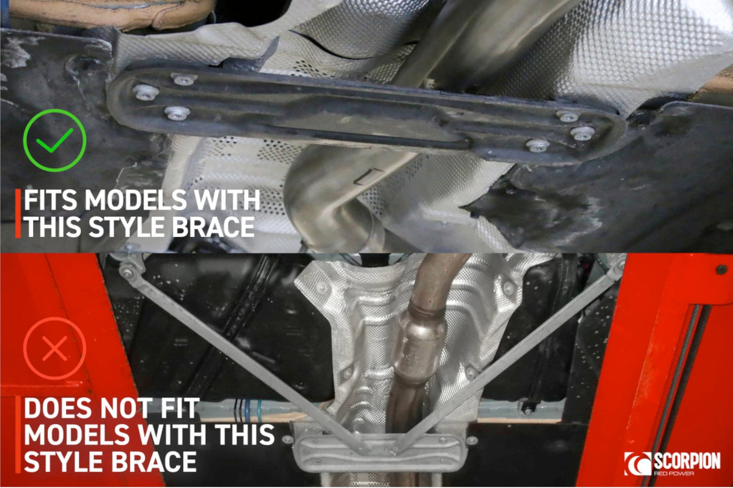 Scorpion Exhausts Tunnel Brace - BMW 1 Series M135i - Evolve Automotive