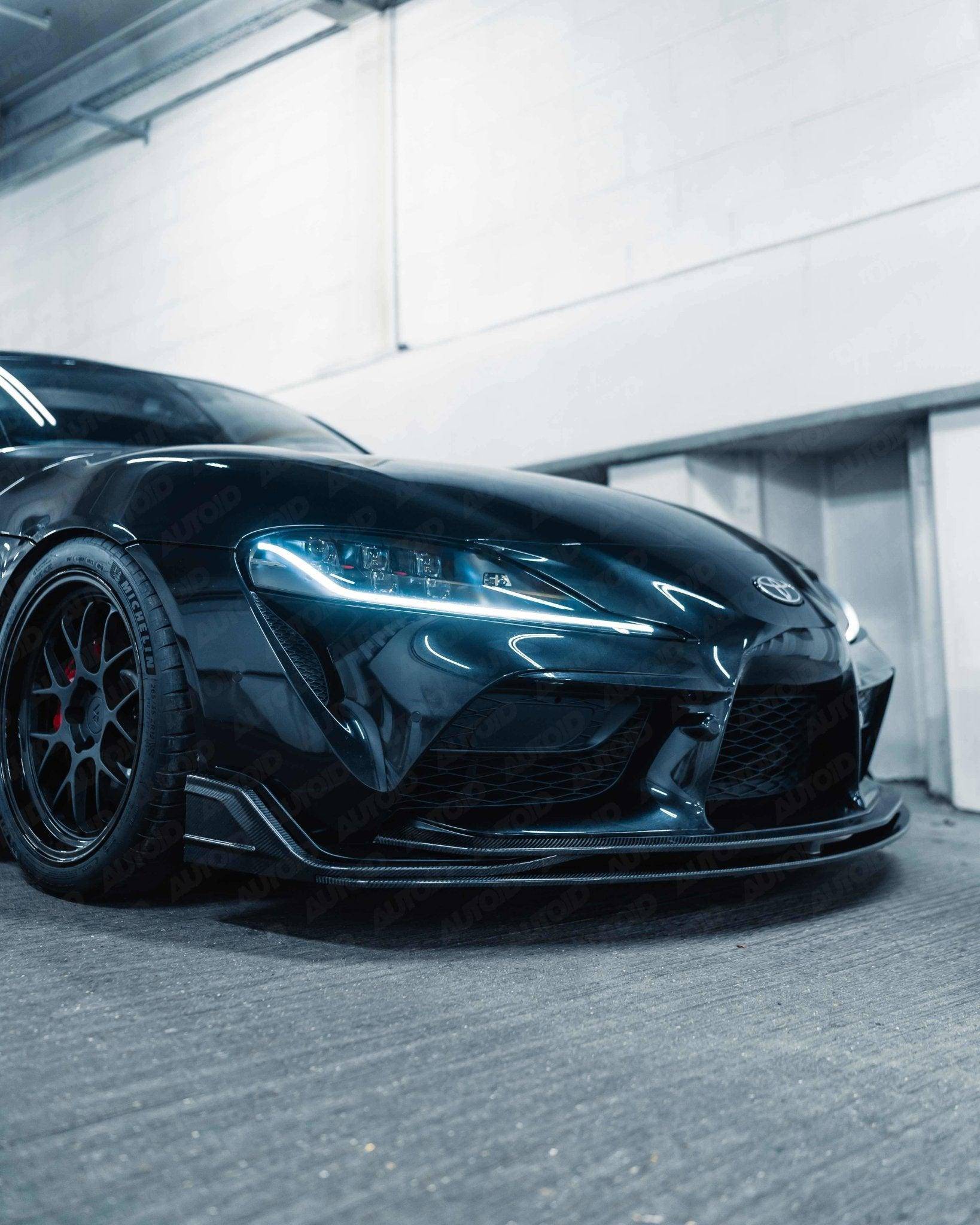 Toyota Supra Mk5 Carbon Fibre ID - 01 Front Splitter (2019+) - Evolve Automotive