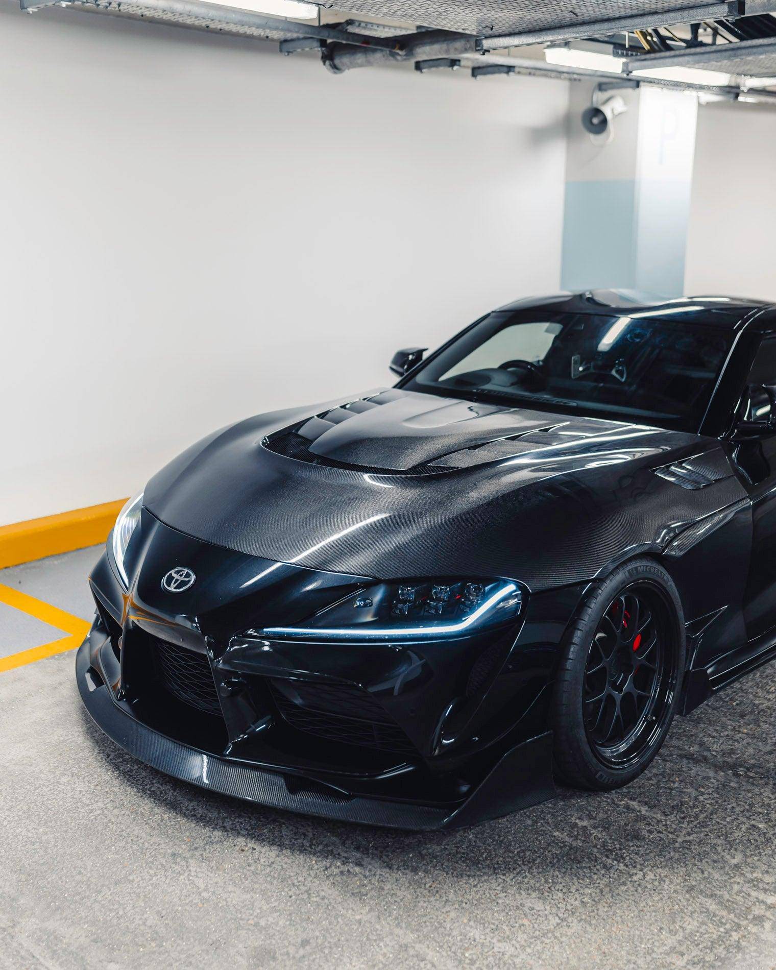 Toyota Supra Mk5 Carbon Fibre ID - 23 Front Splitter (2019+) - Evolve Automotive