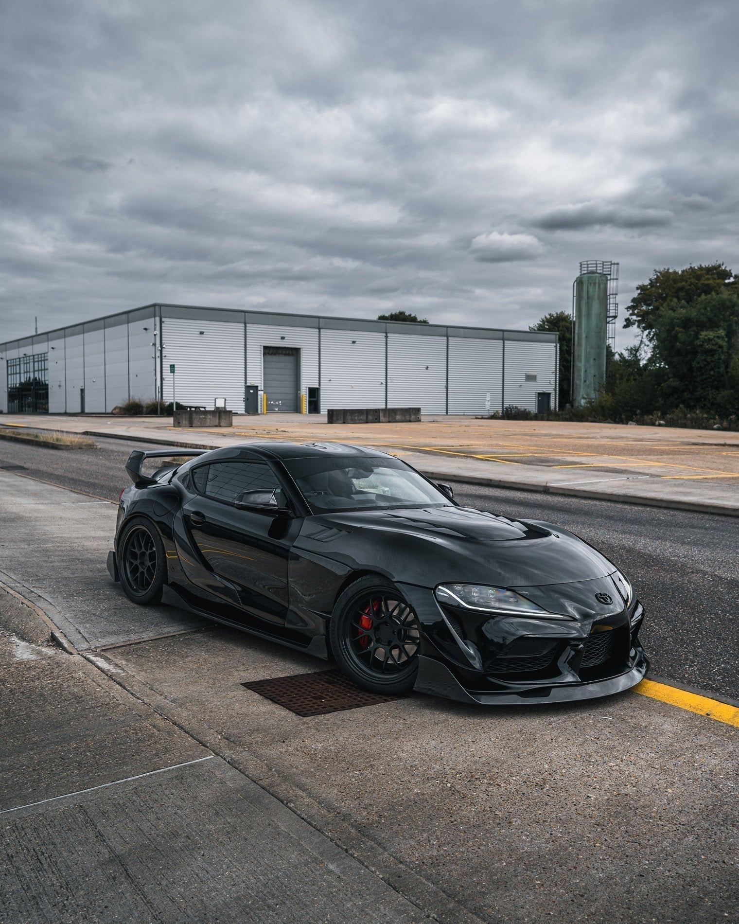 Toyota Supra Mk5 Carbon Fibre ID - 23 Front Splitter (2019+) - Evolve Automotive