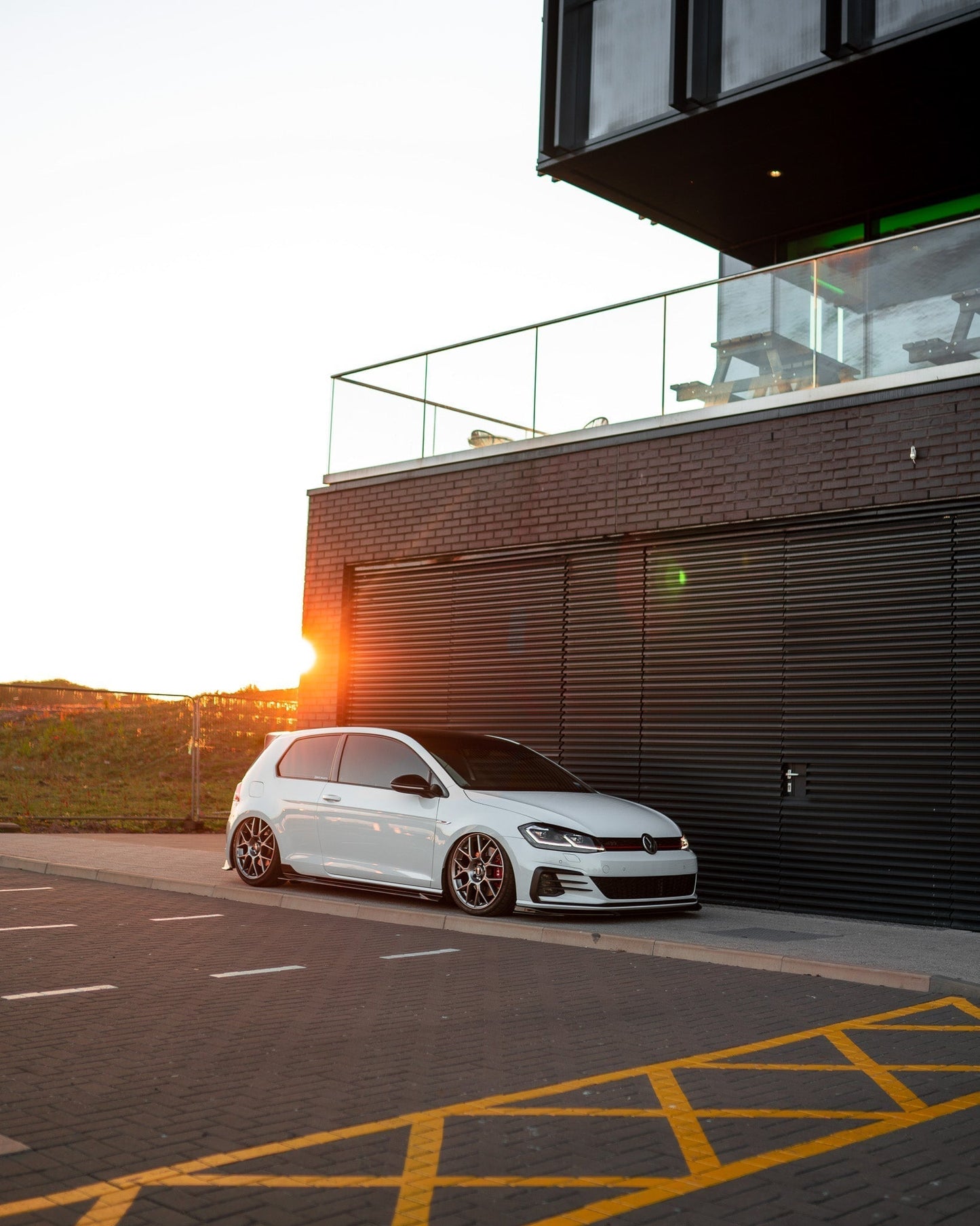 VW Golf, Golf GTI & Golf R Mk7 / Mk7.5 EVO - 1 Gloss Black Side Skirts by ZAERO (2014 - 2020) - Evolve Automotive