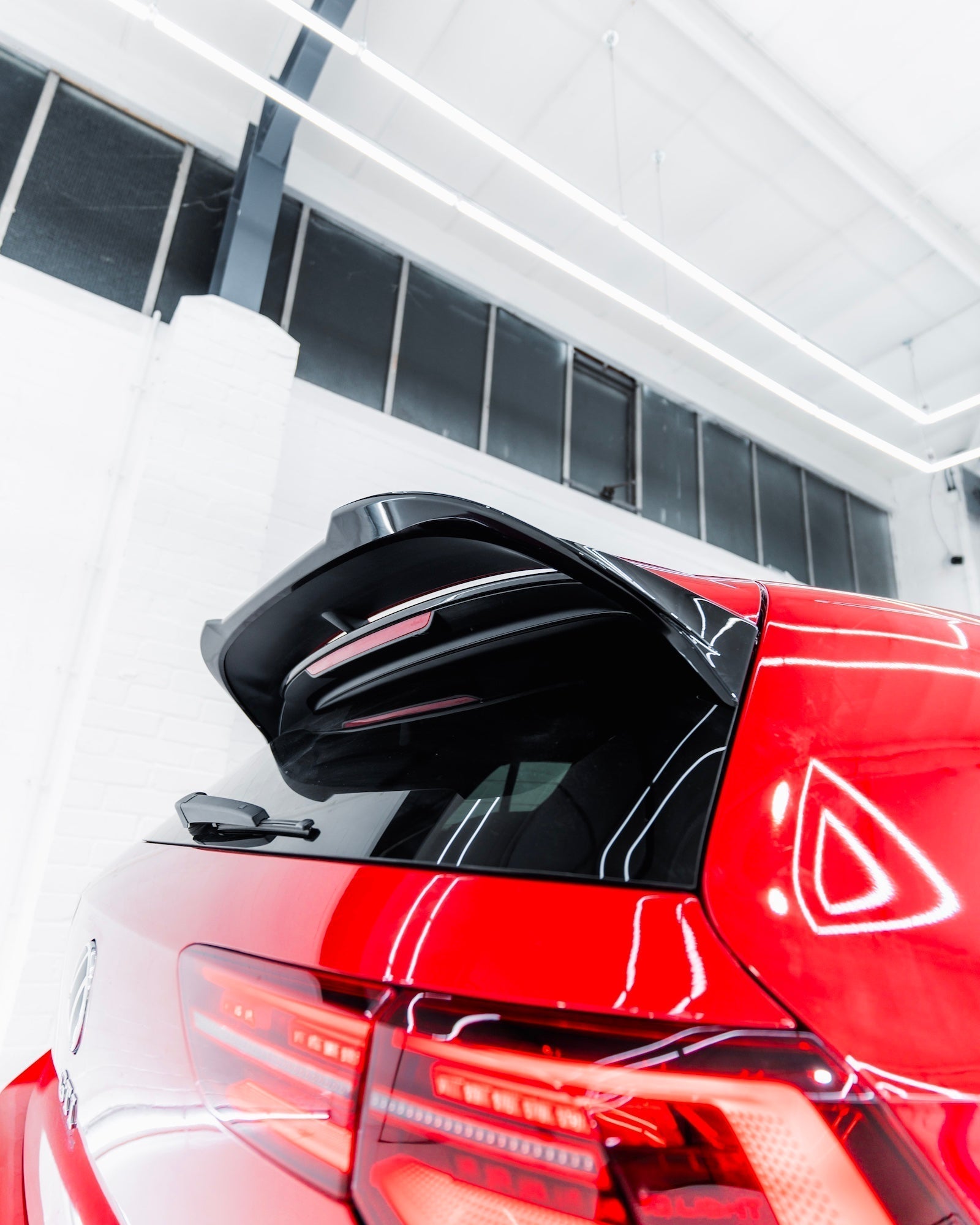 VW Golf GTI Clubsport & Golf R Mk8 EVO - 1 Gloss Black Rear Spoiler by ZAERO (2020+) - Evolve Automotive