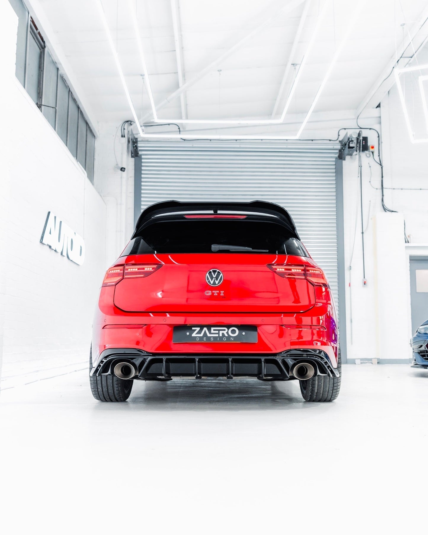 VW Golf GTI Clubsport & Golf R Mk8 EVO - 1 Gloss Black Rear Spoiler by ZAERO (2020+) - Evolve Automotive