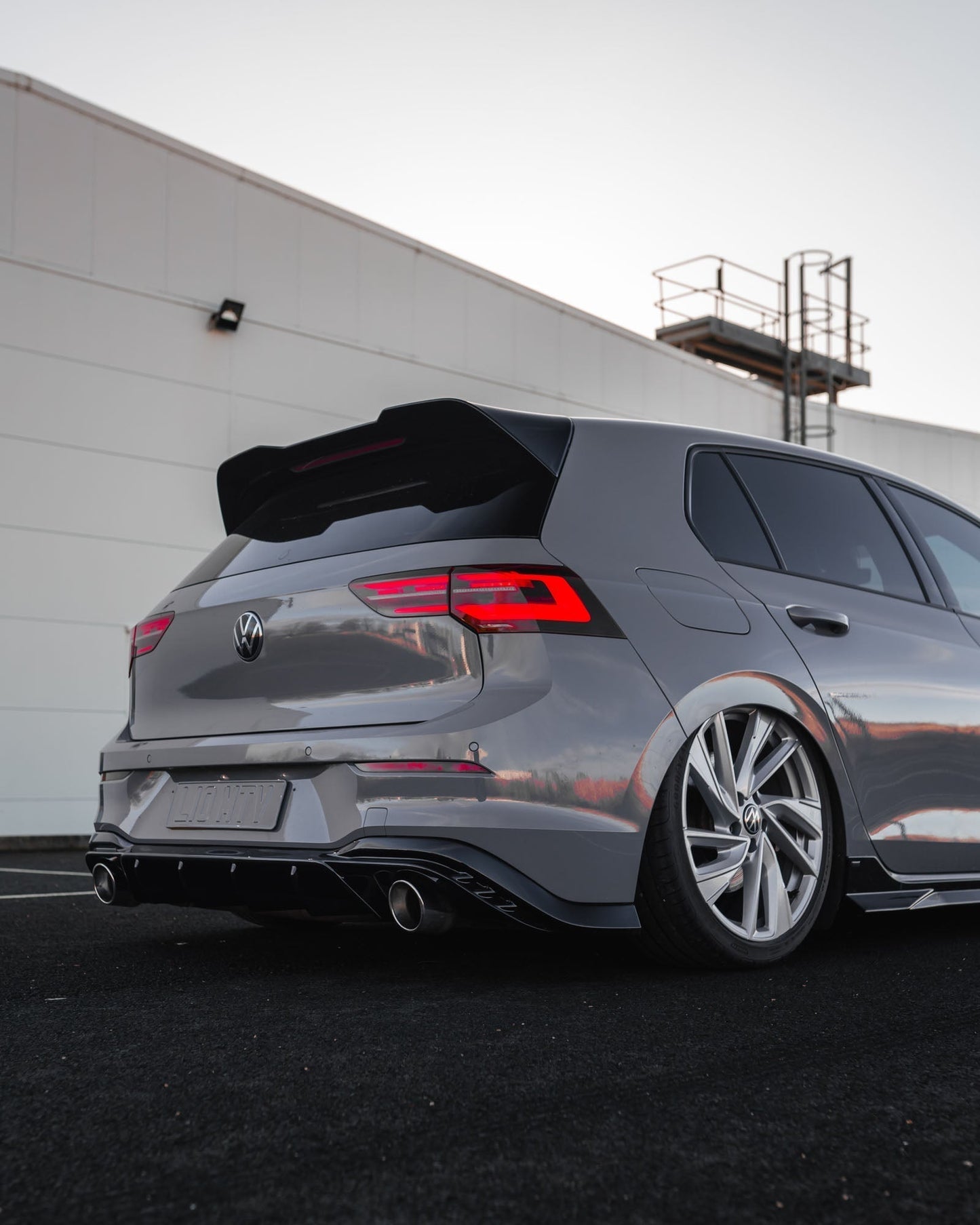 VW Golf R - Line / GTI / R / GTD / GTE Mk8 & Mk8.5 EVO - 1 Gloss Black Rear Spoiler by ZAERO (2020+) - Evolve Automotive